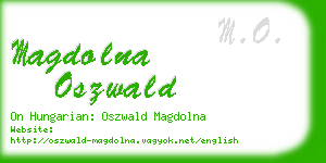 magdolna oszwald business card